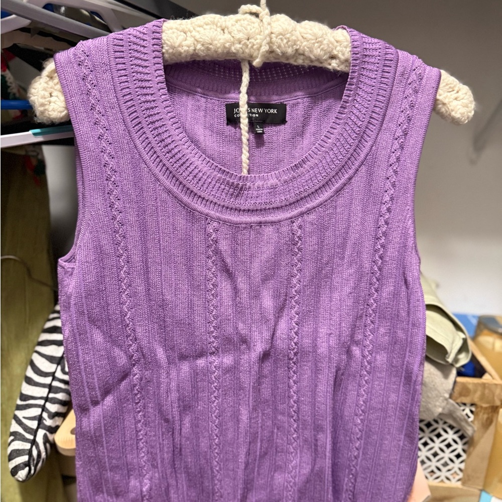 Jones New York Lavender Knit Top